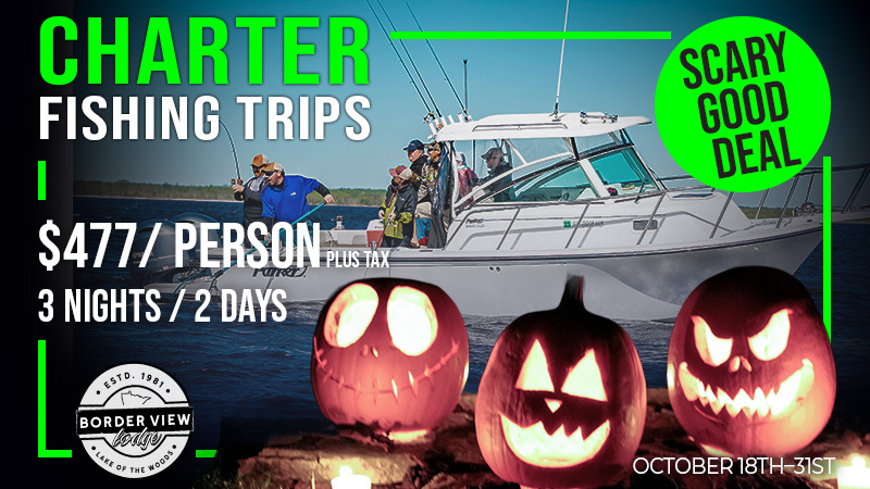 Border View Lodge charter fishing trips, $477 per person plus tax, 3 nights / 2 days, October 18-31